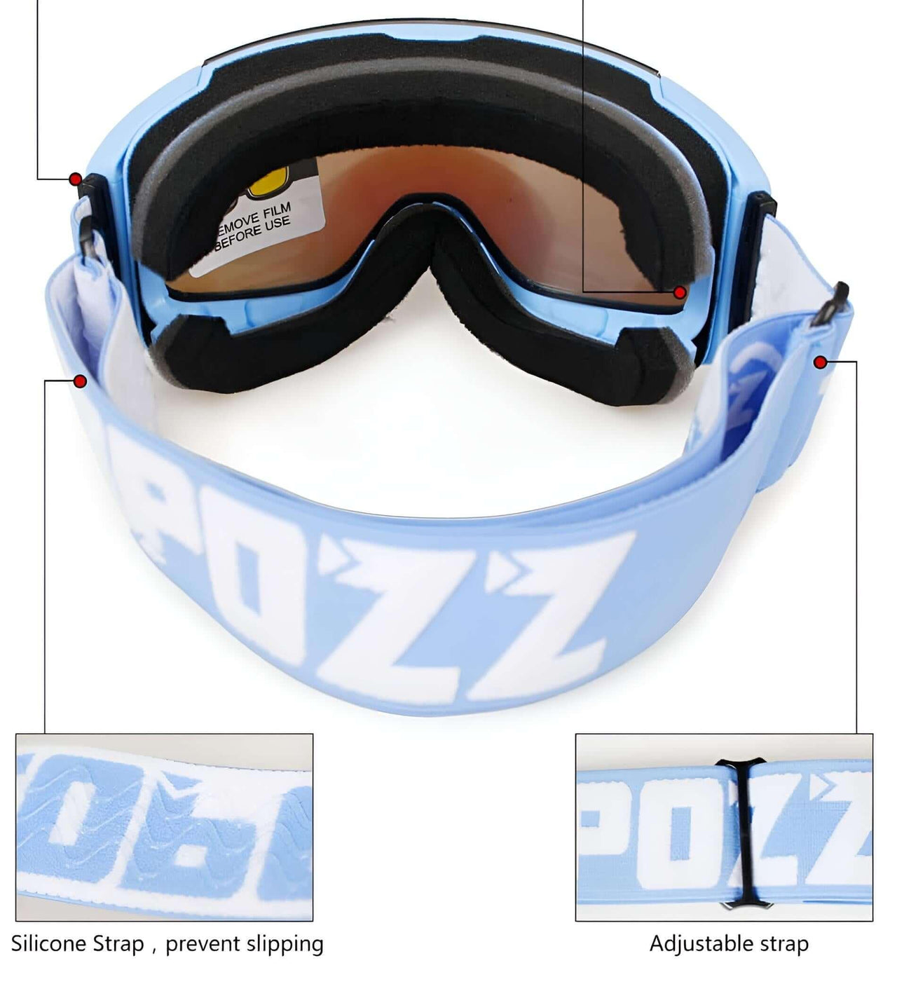 Magnetic Ski Goggles with Quick-Change Lens and Case Set -, Ski & Snowboard Goggles , Drestiny , Australia, Black, Blue, Canada, Goggles, Gold, Green, New Zealand, Pink, Purple, Red, Silver, United Kingdom, United States , Drestiny , www.shopdrestiny.com