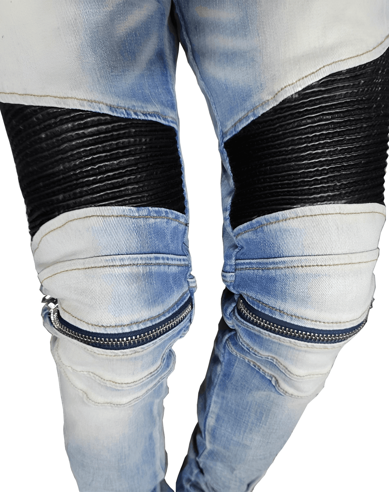 Men's Moto Zipper Knee Skinny Stretch Jeans -, Jeans , Drestiny , 29, 30, 31, 32, 33, 34, 36, 38, Australia, Black, Blue, Dark Blue, Jeans, Light Blue, New Zealand, Skinny Jeans, United Kingdom, United States , Drestiny , www.shopdrestiny.com