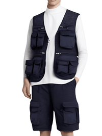 Thumbnail for Men's Multi-Pocket Gear Vest -, Hunting & Fishing Vests , Drestiny , 4XL, 5XL, Australia, Black, Canada, FR, Green, Khaki, L, Navy, New Zealand, United Kingdom, United States, Vests, XL, XXL, XXXL , Drestiny , www.shopdrestiny.com