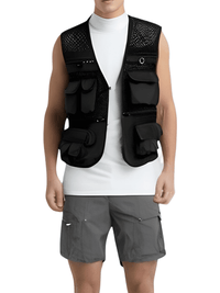 Thumbnail for Men's Multi-Pocket Gear Vest -, Hunting & Fishing Vests , Drestiny , 4XL, 5XL, Australia, Black, Canada, FR, Green, Khaki, L, Navy, New Zealand, United Kingdom, United States, Vests, XL, XXL, XXXL , Drestiny , www.shopdrestiny.com