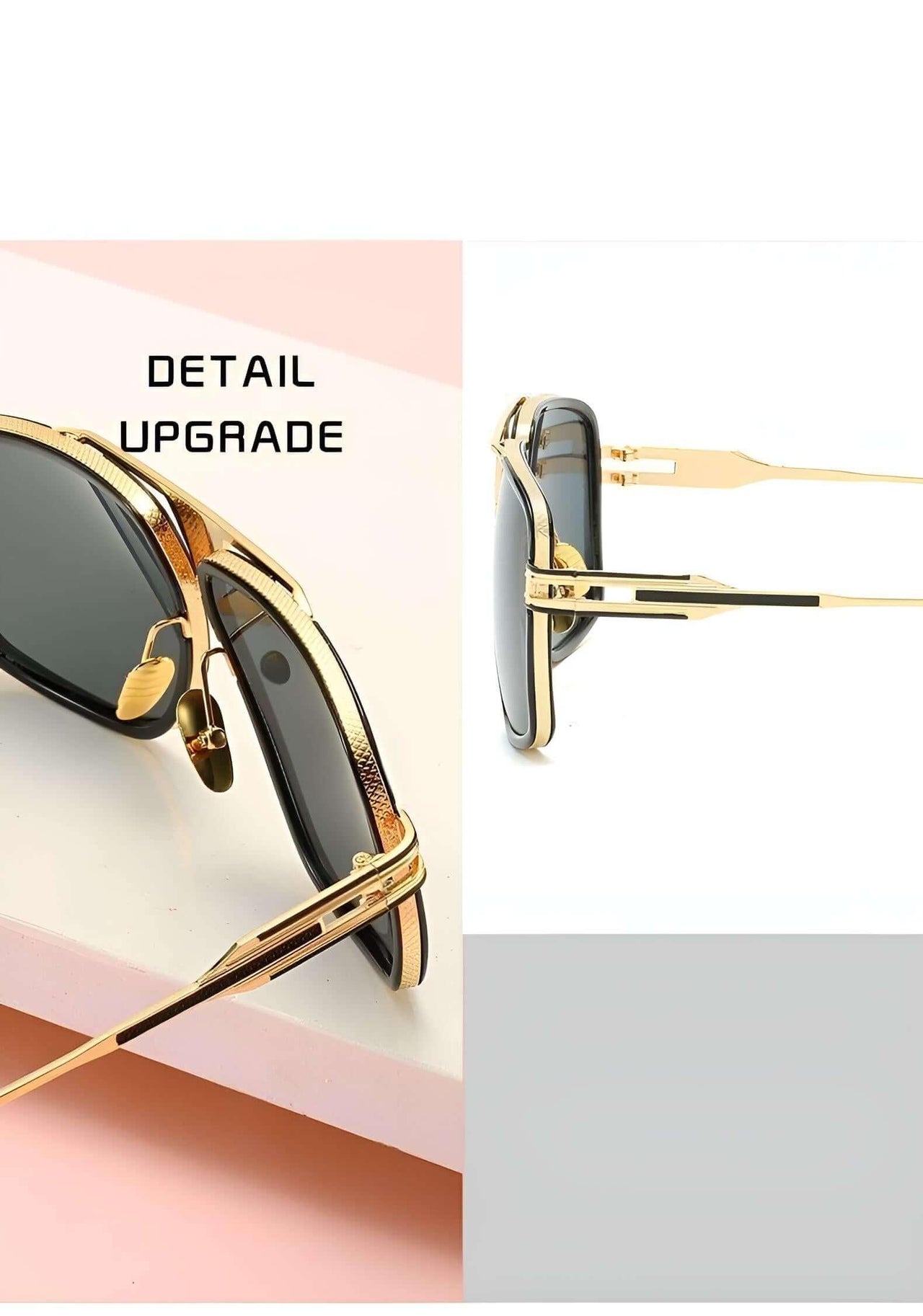Men's Oversized Square Frame Sunglasses -, Sunglasses , Drestiny , Australia, Black, Blue, Brown, Canada, FR, Gender_Men, Gold, Grey, New Zealand, Pink, Purple, Silver, Sunglasses, United Kingdom, United States , Drestiny , www.shopdrestiny.com