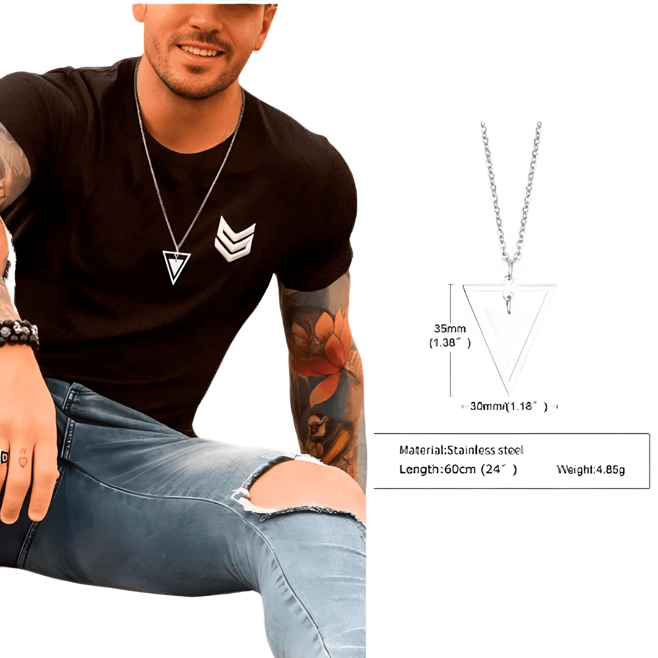 Men's Popular Stainless Steel Pendant Necklaces - Many To Choose From! -, Necklaces , Drestiny , Australia, Black, Canada, Gender_Men, Gold, Necklaces, New Zealand, Silver, United Kingdom, United States , Drestiny , www.shopdrestiny.com