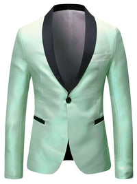 Thumbnail for Men's Shiny One Button Gradient Blazers -, Coats & Jackets , Drestiny , 4XL, 5XL, Australia, Blazers, Blue, Dark Green, Dark Red, Deep Pink, FR, Gold, Green, L, Light Blue, Light Green, Light Pink, M, New Zealand, Pink, Royal Blue, S, Silver, Sky Blue, United Kingdom, United States, Wine Red, XL, XXL, XXXL , Drestiny , www.shopdrestiny.com