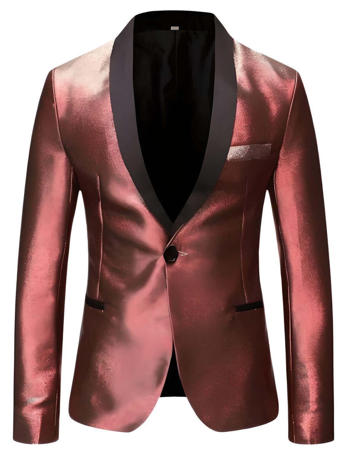 Men's Shiny One Button Gradient Blazers -, Coats & Jackets , Drestiny , 4XL, 5XL, Australia, Blazers, Blue, Dark Green, Dark Red, Deep Pink, FR, Gold, Green, L, Light Blue, Light Green, Light Pink, M, New Zealand, Pink, Royal Blue, S, Silver, Sky Blue, United Kingdom, United States, Wine Red, XL, XXL, XXXL , Drestiny , www.shopdrestiny.com