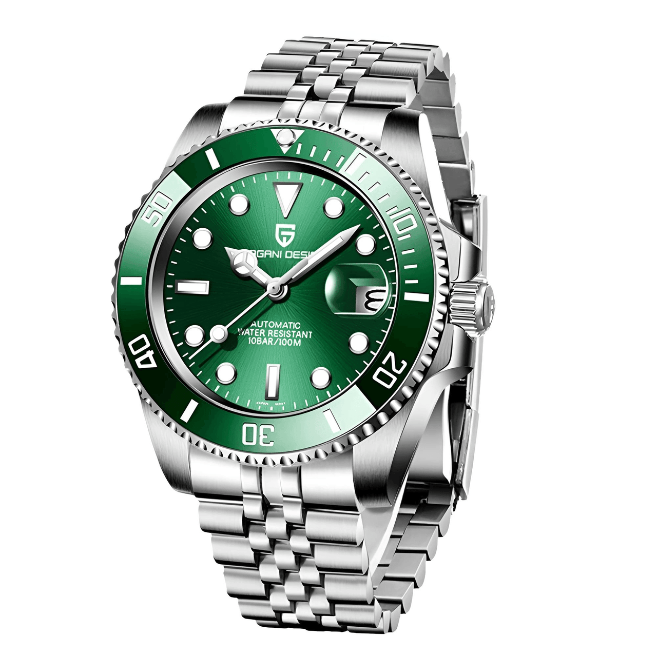 Men's Automatic Mechanical Watch With Sapphire Crystal - Homage Hulk Submariner Watch, Watches, Luxury Watches for Men, Rolex Submariner Watch, United States, USA, Canada, Australia, New Zealand, Black, Green, Black-Green, Blue, Hulk Submariner Homage, Green Submariner homage, Best Submariner homage watches, Automatic Hulk homage, Affordable Hulk watch, Cheap hulk homage, shopdrestiny.com