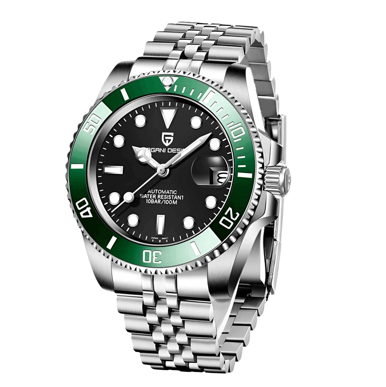 Men's Automatic Mechanical Watch With Sapphire Crystal - Homage Hulk Submariner Watch, Watches, Luxury Watches for Men, Rolex Submariner Watch, United States, USA, Canada, Australia, New Zealand, Black, Green, Black-Green, Blue, Hulk Submariner Homage, Green Submariner homage, Best Submariner homage watches, Automatic Hulk homage, Affordable Hulk watch, Cheap hulk homage, shopdrestiny.com