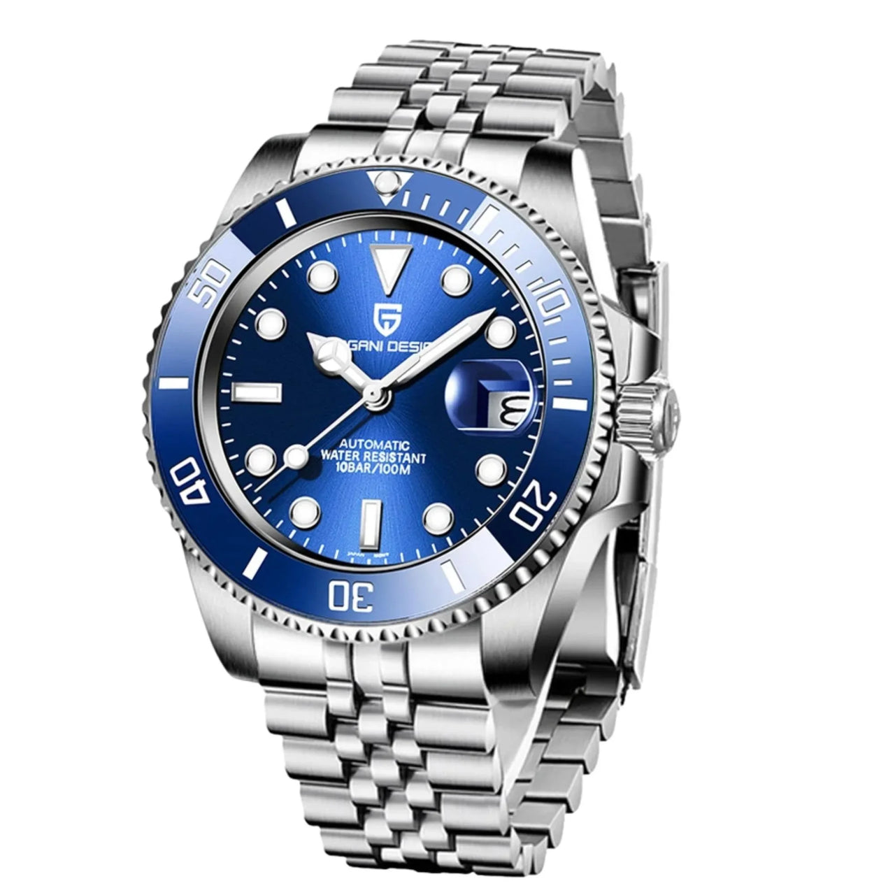 Men's Automatic Mechanical Watch With Sapphire Crystal - Homage Hulk Submariner Watch