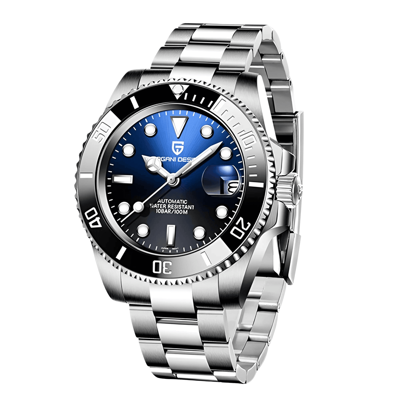 Men's Automatic Mechanical Watch With Sapphire Crystal - Homage Hulk Submariner Watch, Watches, Luxury Watches for Men, Rolex Submariner Watch, United States, USA, Canada, Australia, New Zealand, Black, Green, Black-Green, Blue, Hulk Submariner Homage, Green Submariner homage, Best Submariner homage watches, Automatic Hulk homage, Affordable Hulk watch, Cheap hulk homage, shopdrestiny.com