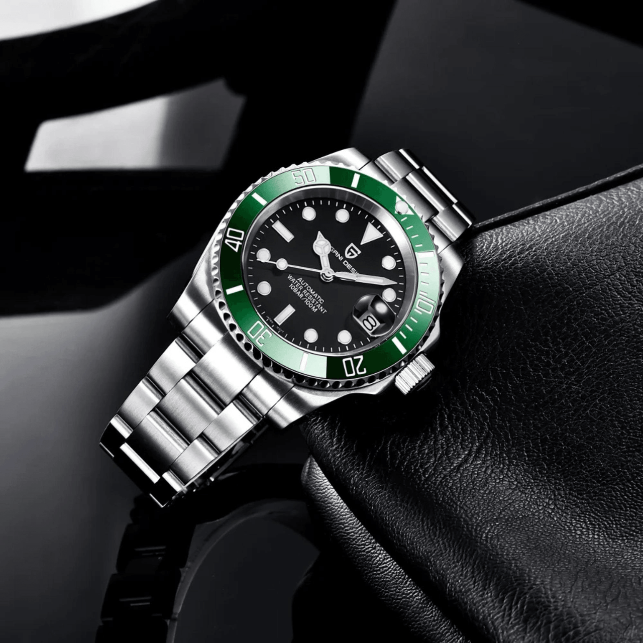 Men's Automatic Mechanical Watch With Sapphire Crystal - Homage Hulk Submariner Watch, Watches, Luxury Watches for Men, Rolex Submariner Watch, United States, USA, Canada, Australia, New Zealand, Black, Green, Black-Green, Blue, Hulk Submariner Homage, Green Submariner homage, Best Submariner homage watches, Automatic Hulk homage, Affordable Hulk watch, Cheap hulk homage, shopdrestiny.com