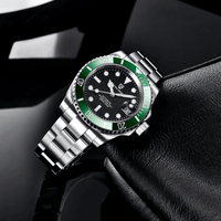 Thumbnail for Men's Automatic Mechanical Watch With Sapphire Crystal - Homage Hulk Submariner Watch, Watches, Luxury Watches for Men, Rolex Submariner Watch, United States, USA, Canada, Australia, New Zealand, Black, Green, Black-Green, Blue, Hulk Submariner Homage, Green Submariner homage, Best Submariner homage watches, Automatic Hulk homage, Affordable Hulk watch, Cheap hulk homage, shopdrestiny.com