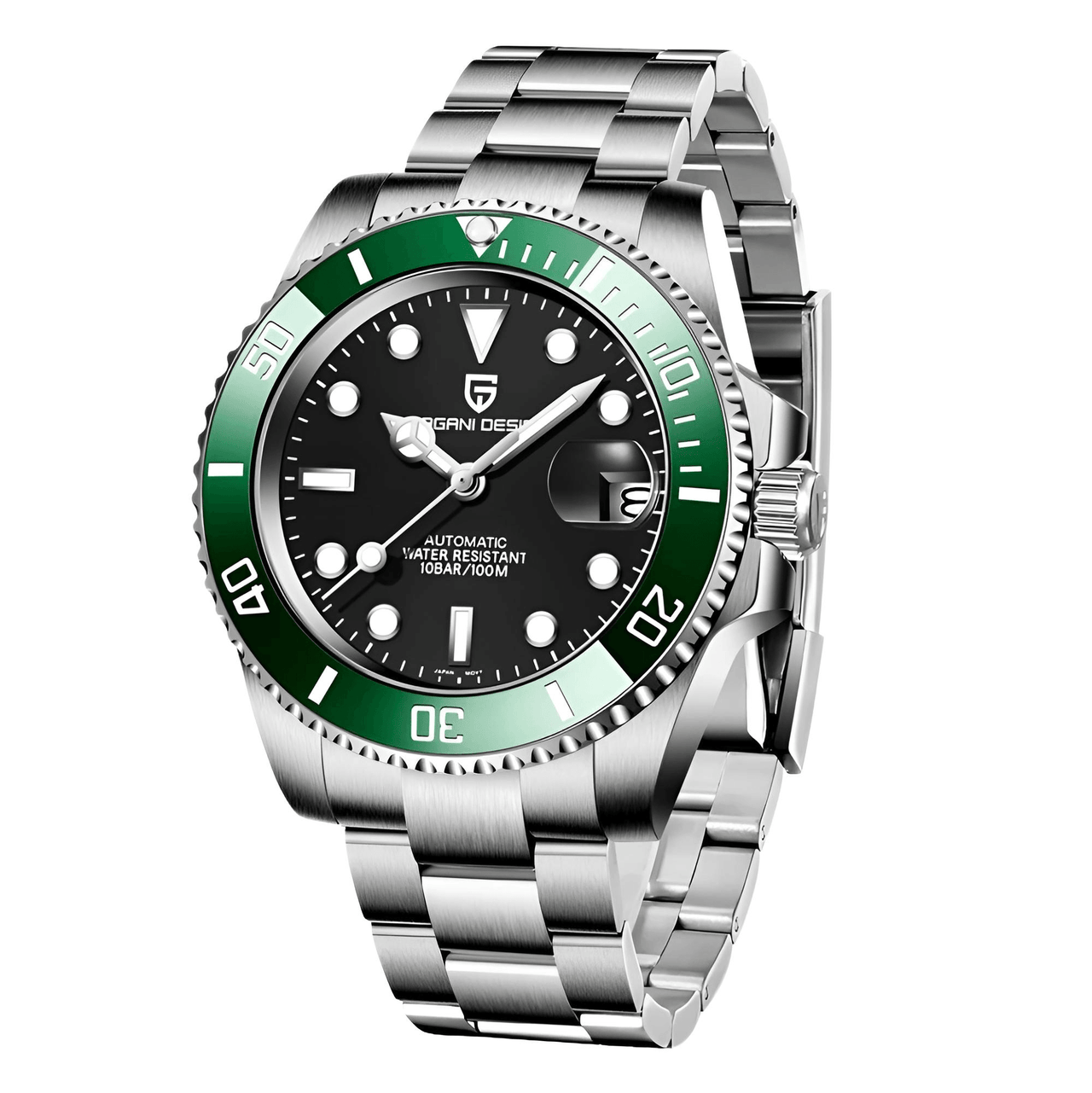 Men's Automatic Mechanical Watch With Sapphire Crystal - Homage Hulk Submariner Watch, Watches, Luxury Watches for Men, Rolex Submariner Watch, United States, USA, Canada, Australia, New Zealand, Black, Green, Black-Green, Blue, Hulk Submariner Homage, Green Submariner homage, Best Submariner homage watches, Automatic Hulk homage, Affordable Hulk watch, Cheap hulk homage, shopdrestiny.com