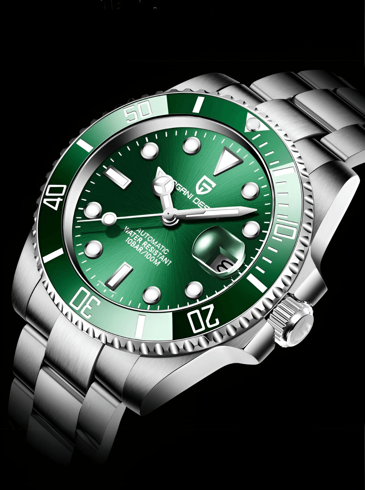 Men's Automatic Mechanical Watch With Sapphire Crystal - Homage Hulk Submariner Watch, Watches, Luxury Watches for Men, Rolex Submariner Watch, United States, USA, Canada, Australia, New Zealand, Black, Green, Black-Green, Blue, Hulk Submariner Homage, Green Submariner homage, Best Submariner homage watches, Automatic Hulk homage, Affordable Hulk watch, Cheap hulk homage, shopdrestiny.com