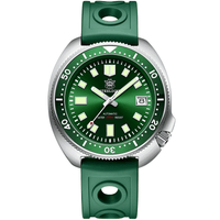 Thumbnail for Men's Turtle Green watch with a green dial and green strap on a white background