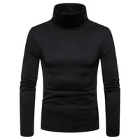 Thumbnail for Black turtleneck sweater on a white background