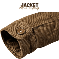 Thumbnail for Men's Corduroy Bomber Jackets Padded Warm Loose Coat Corduroy Short Jacket Man Solid Men's Casual Jacket