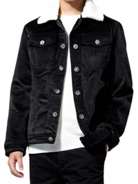 Thumbnail for Men's Corduroy Bomber Jackets Padded Warm Loose Coat Corduroy Short Jacket Man Solid Men's Casual Jacket, Drestiny, Coats, Jackets, Bomber Jackets, Long Sleeves, United States, Canada, Australia, United Kingdom, Brown, Khaki, Black, Grey, S, M, L, XL, XXL, 2XL, XXXL, 3XL, 4XL, 5XL, 6XL, shopdrestiny.com