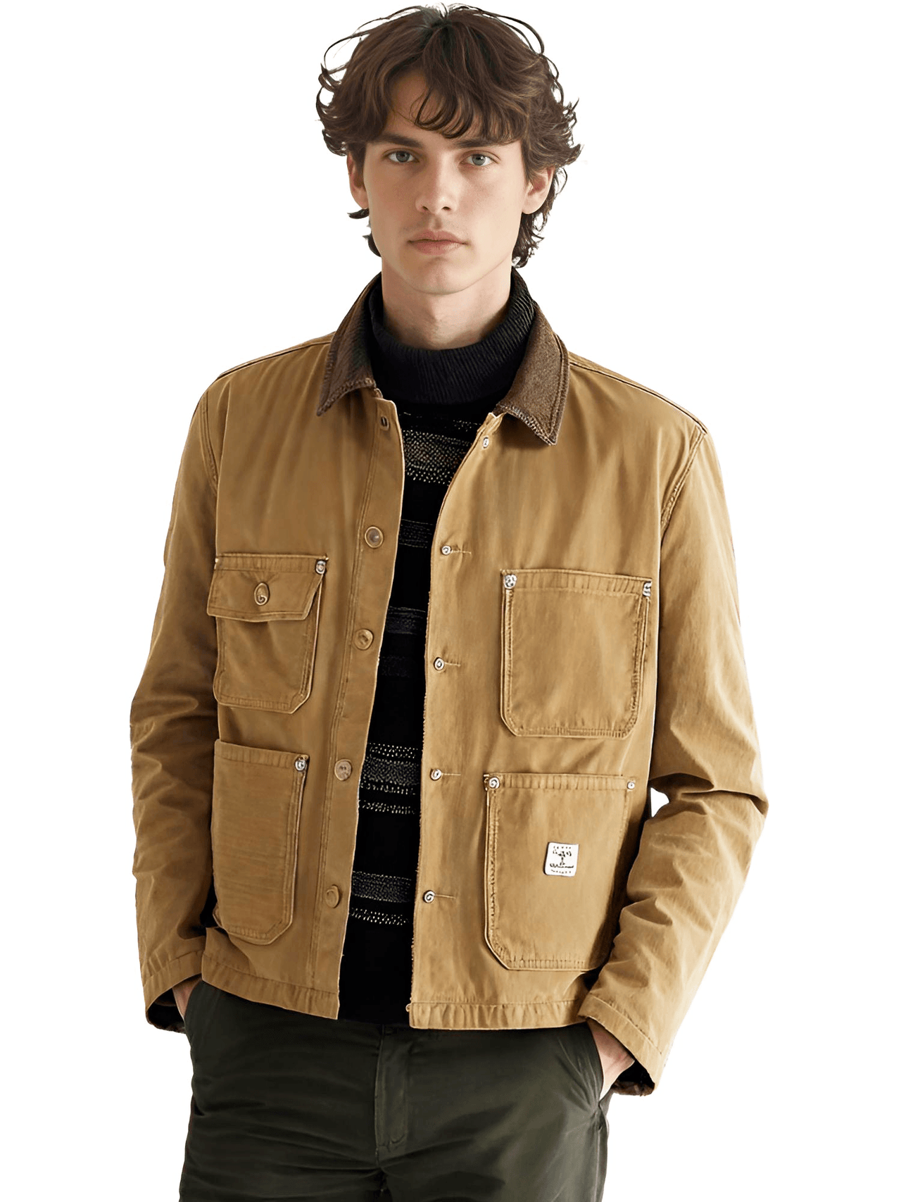 Men's Heavyweight Michigan Chore Coat -, Coats , Drestiny , Australia, Canada, Coats, Jackets, Light Brown, New Zealand, United Kingdom, United States, Yellow , Drestiny , www.shopdrestiny.com