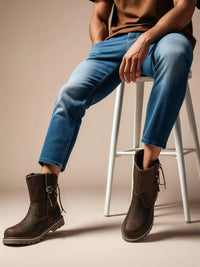 Thumbnail for Men's Leather Hiking Boots - 6 Styles -, Boots , Drestiny , Australia, Black, Boots, Brown, Dark Brown, FR, Khaki, United Kingdom, United States, Work Boots , Drestiny , www.shopdrestiny.com