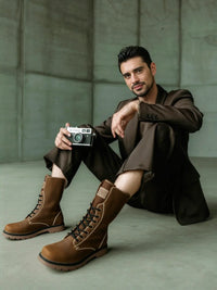 Thumbnail for Men's Leather Hiking Boots - 6 Styles -, Boots , Drestiny , Australia, Black, Boots, Brown, Dark Brown, FR, Khaki, United Kingdom, United States, Work Boots , Drestiny , www.shopdrestiny.com