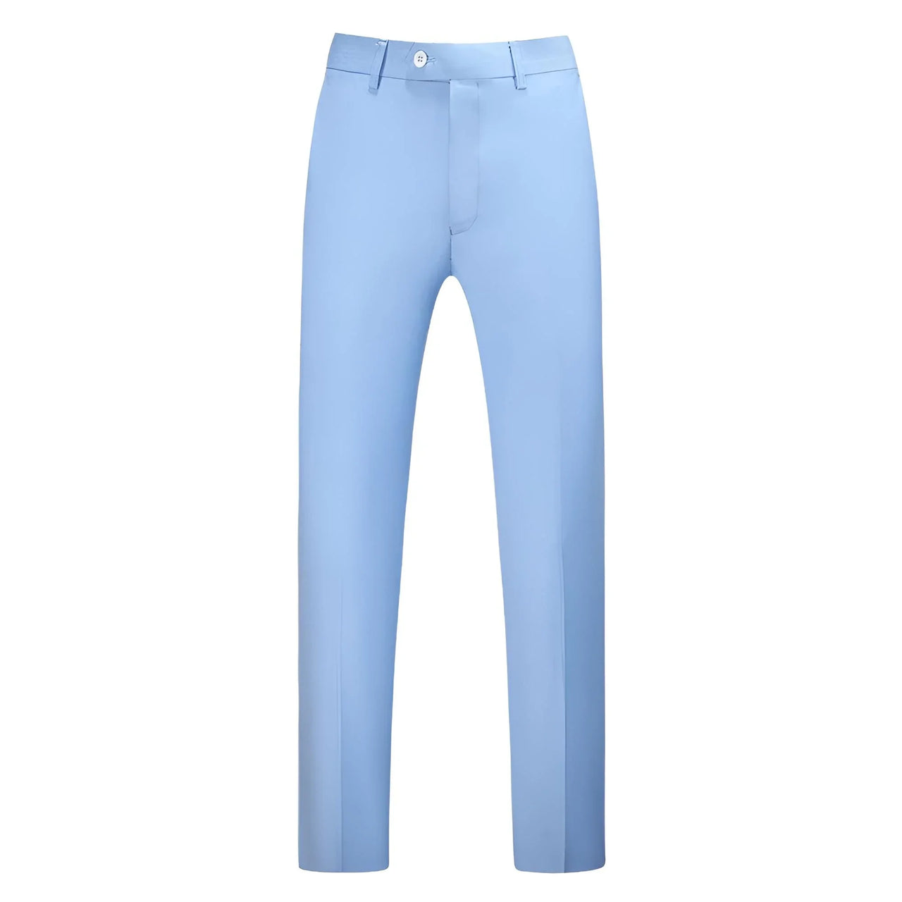 Men's light blue pants on a white background