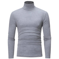 Thumbnail for Thin light gray turtleneck on a white background
