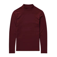 Thumbnail for Dark red long-sleeve shirt on a white background