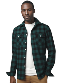 Thumbnail for Men's Long Sleeve Plaid Checkered Shirt -, Flannel Shirt , Drestiny , Australia, Black, Blue, Canada, Casual Shirts, Green, L, Long Sleeves, M, New Zealand, Purple, Red, S, United Kingdom, United States, White, XL, XXL, XXXL, Yellow , Drestiny , www.shopdrestiny.com