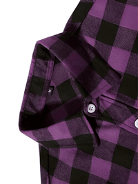 Thumbnail for Men's Long Sleeve Plaid Checkered Shirt -, Flannel Shirt , Drestiny , Australia, Black, Blue, Canada, Casual Shirts, Green, L, Long Sleeves, M, New Zealand, Purple, Red, S, United Kingdom, United States, White, XL, XXL, XXXL, Yellow , Drestiny , www.shopdrestiny.com