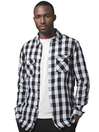 Thumbnail for Men's Long Sleeve Plaid Checkered Shirt -, Flannel Shirt , Drestiny , Australia, Black, Blue, Canada, Casual Shirts, Green, L, Long Sleeves, M, New Zealand, Purple, Red, S, United Kingdom, United States, White, XL, XXL, XXXL, Yellow , Drestiny , www.shopdrestiny.com