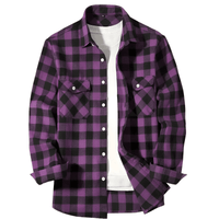 Thumbnail for Men's Long Sleeve Plaid Checkered Shirt -, Flannel Shirt , Drestiny , Australia, Black, Blue, Canada, Casual Shirts, Green, L, Long Sleeves, M, New Zealand, Purple, Red, S, United Kingdom, United States, White, XL, XXL, XXXL, Yellow , Drestiny , www.shopdrestiny.com