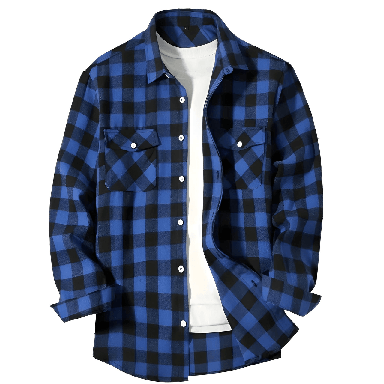 Men's Long Sleeve Plaid Checkered Shirt -, Flannel Shirt , Drestiny , Australia, Black, Blue, Canada, Casual Shirts, Green, L, Long Sleeves, M, New Zealand, Purple, Red, S, United Kingdom, United States, White, XL, XXL, XXXL, Yellow , Drestiny , www.shopdrestiny.com