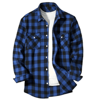Thumbnail for Men's Long Sleeve Plaid Checkered Shirt -, Flannel Shirt , Drestiny , Australia, Black, Blue, Canada, Casual Shirts, Green, L, Long Sleeves, M, New Zealand, Purple, Red, S, United Kingdom, United States, White, XL, XXL, XXXL, Yellow , Drestiny , www.shopdrestiny.com
