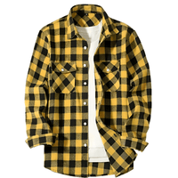 Thumbnail for Long Sleeve Men's Plaid Checkered Shirt