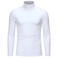 Thumbnail for Thin white turtleneck shirt on a white background
