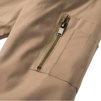 Thumbnail for Men's MA-1 Bomber Jacket, Drestiny, Coats, Jackets, Bomber Jackets, S, M, L, XL, 2XL Slim, 2XL, United States, USA, Canada, Australia, New Zealand, United Kingdom, UK, Orange, Black, Blue, White, Light Blue, Light Grey, Dark Grey, Dark Green, Bright Green, Khaki, Brown, Yellow, Coffee, Wine Red, Navy, Men's flight jacket, Men's MA-1 flight jacket, Bomber jacket with orange lining, vintage ma-1 jacket, shopdrestiny.com