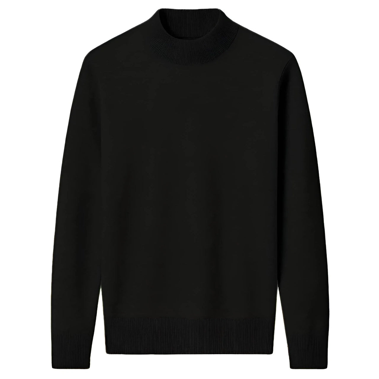 Black sweater on a white background