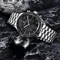Thumbnail for Men's Omega Speedmaster Moonwatch Homage Watches Luxury Quartz Wrist Watch For Men AR Sapphire Speed Chronograph Automatic Date, Watches, Speedmaster Moonwatch Homage, Affordable Speedmaster Homage, Best Speedmaster Homage Watches,  Moonwatch Homage under $500, Pagani Speedmaster Homage, United States, USA, Canada, Australia, New Zealand, United Kingdom, UK, Red, Black, White, Silver Gold, Gold, Blue, Sky Blue, Ice Blue, shopdrestiny.com