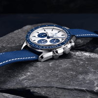 Thumbnail for Men's Omega Speedmaster Moonwatch Homage Watches Luxury Quartz Wrist Watch For Men AR Sapphire Speed Chronograph Automatic Date, Watches, Speedmaster Moonwatch Homage, Affordable Speedmaster Homage, Best Speedmaster Homage Watches,  Moonwatch Homage under $500, Pagani Speedmaster Homage, United States, USA, Canada, Australia, New Zealand, United Kingdom, UK, Red, Black, White, Silver Gold, Gold, Blue, Sky Blue, Ice Blue, shopdrestiny.com