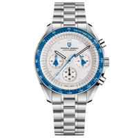 Thumbnail for Men's Omega Speedmaster Moonwatch Homage Watches Luxury Quartz Wrist Watch For Men AR Sapphire Speed Chronograph Automatic Date, Watches, Speedmaster Moonwatch Homage, Affordable Speedmaster Homage, Best Speedmaster Homage Watches,  Moonwatch Homage under $500, Pagani Speedmaster Homage, United States, USA, Canada, Australia, New Zealand, United Kingdom, UK, Red, Black, White, Silver Gold, Gold, Blue, Sky Blue, Ice Blue, shopdrestiny.com