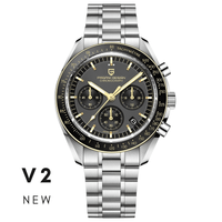 Thumbnail for Men's Omega Speedmaster Moonwatch Homage Watches Luxury Quartz Wrist Watch For Men AR Sapphire Speed Chronograph Automatic Date, Watches, Speedmaster Moonwatch Homage, Affordable Speedmaster Homage, Best Speedmaster Homage Watches,  Moonwatch Homage under $500, Pagani Speedmaster Homage, United States, USA, Canada, Australia, New Zealand, United Kingdom, UK, Red, Black, White, Silver Gold, Gold, Blue, Sky Blue, Ice Blue, shopdrestiny.com