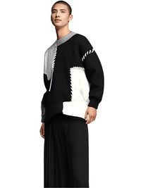 Thumbnail for Men's Patchwork Sweater Trend High Street Fashion Autumn and Winter Warm Men's Top Hip-Hop Street Clothing -, Sweaters , Drestiny , Australia, Beige, Black, Blue, Brown, Dark Grey, FR, Green, Grey, L, Long Sleeves, M, New Zealand, Pullovers, Red, Sweaters, United Kingdom, United States, White, XL, XXL, XXXL , Drestiny , www.shopdrestiny.com