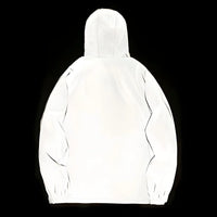 Thumbnail for Men's hooded reflective jacket on a black background