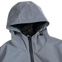 Thumbnail for Men's gray reflective jacket on a white background