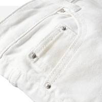 Thumbnail for Men's Ripped White Jeans Fashion Slim Skinny Rhinestone Stretch Denim Pants With Holes, Drestiny, White, Jeans, Skinny Jeans, Casual Pants, United States, USA, Australia, New Zealand, United Kingdom, UK, men's white jeans, white jeans for men, white jeans men, men's white denim jeans, slim fit white jeans men, men's white denim, white jeans mens, 28, 29, 30, 31, 32, 33, 34, 36, 38, 40, shopdrestiny.com
