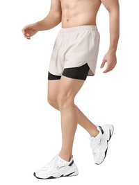 Thumbnail for Men's Running Shorts Quick-Drying Fitness Double Layer Shorts Men's New Sport Workout Training Bodybuilding Shorts, Drestiny, Shorts, S, M, L, XL, XXL, United States, Canada, Australia, Gender_Men, New Zealand, United Kingdom, UK, Blue-Grey, White, Black, Fluorescent Green, Fluorescent Blue, Army Green, Brown, Sky Blue, Dark Pink, Purple, Orange, running shorts for men, men's athletic shorts, men's running shorts with pockets, running shorts men, men's gym shorts, 2 n 1 running shorts men, shopdrestiny.com