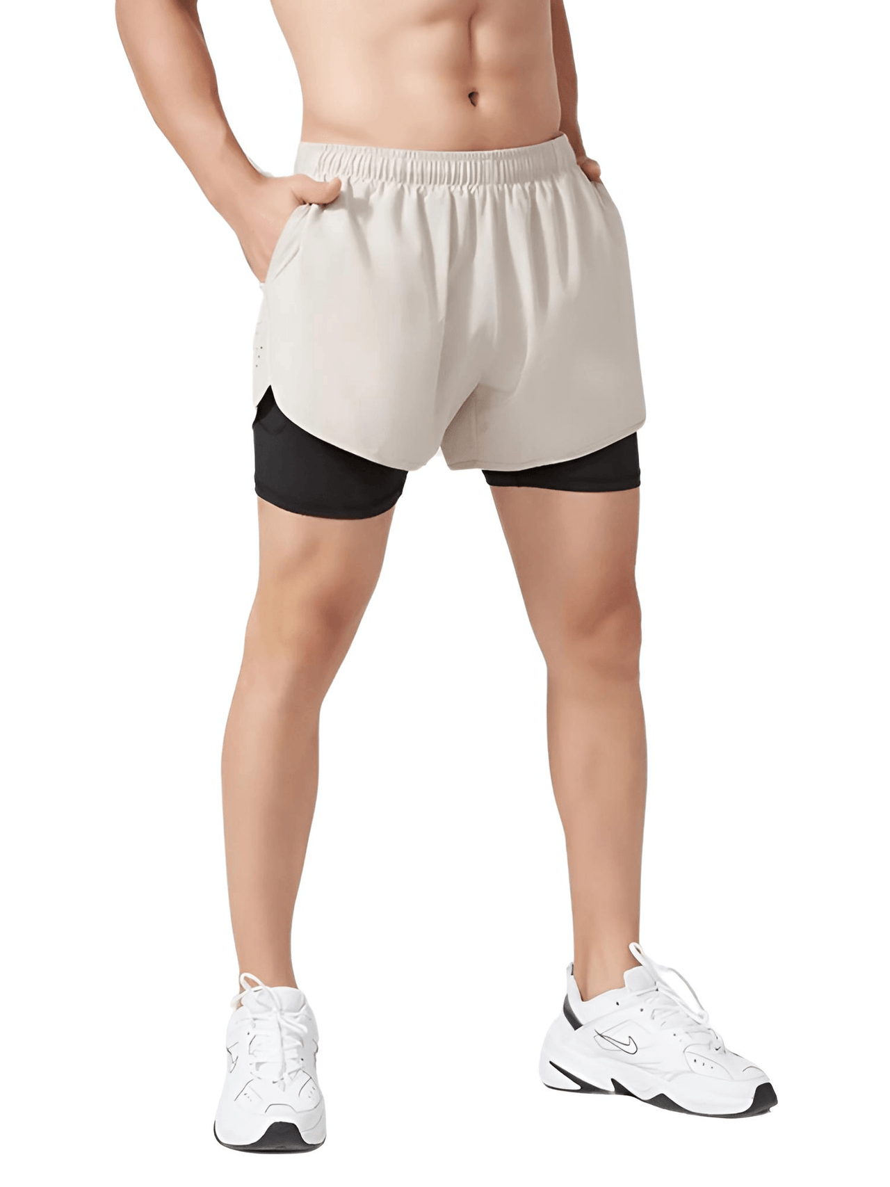 Men's Running Shorts Quick-Drying Fitness Double Layer Shorts Men's New Sport Workout Training Bodybuilding Shorts, Drestiny, Shorts, S, M, L, XL, XXL, United States, Canada, Australia, Gender_Men, New Zealand, United Kingdom, UK, Blue-Grey, White, Black, Fluorescent Green, Fluorescent Blue, Army Green, Brown, Sky Blue, Dark Pink, Purple, Orange, running shorts for men, men's athletic shorts, men's running shorts with pockets, running shorts men, men's gym shorts, 2 n 1 running shorts men, shopdrestiny.com