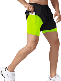 Thumbnail for Men's Running Shorts Quick-Drying Fitness Double Layer Shorts Men's New Sport Workout Training Bodybuilding Shorts, Drestiny, Shorts, S, M, L, XL, XXL, United States, Canada, Australia, Gender_Men, New Zealand, United Kingdom, UK, Blue-Grey, White, Black, Fluorescent Green, Fluorescent Blue, Army Green, Brown, Sky Blue, Dark Pink, Purple, Orange, running shorts for men, men's athletic shorts, men's running shorts with pockets, running shorts men, men's gym shorts, 2 n 1 running shorts men, shopdrestiny.com