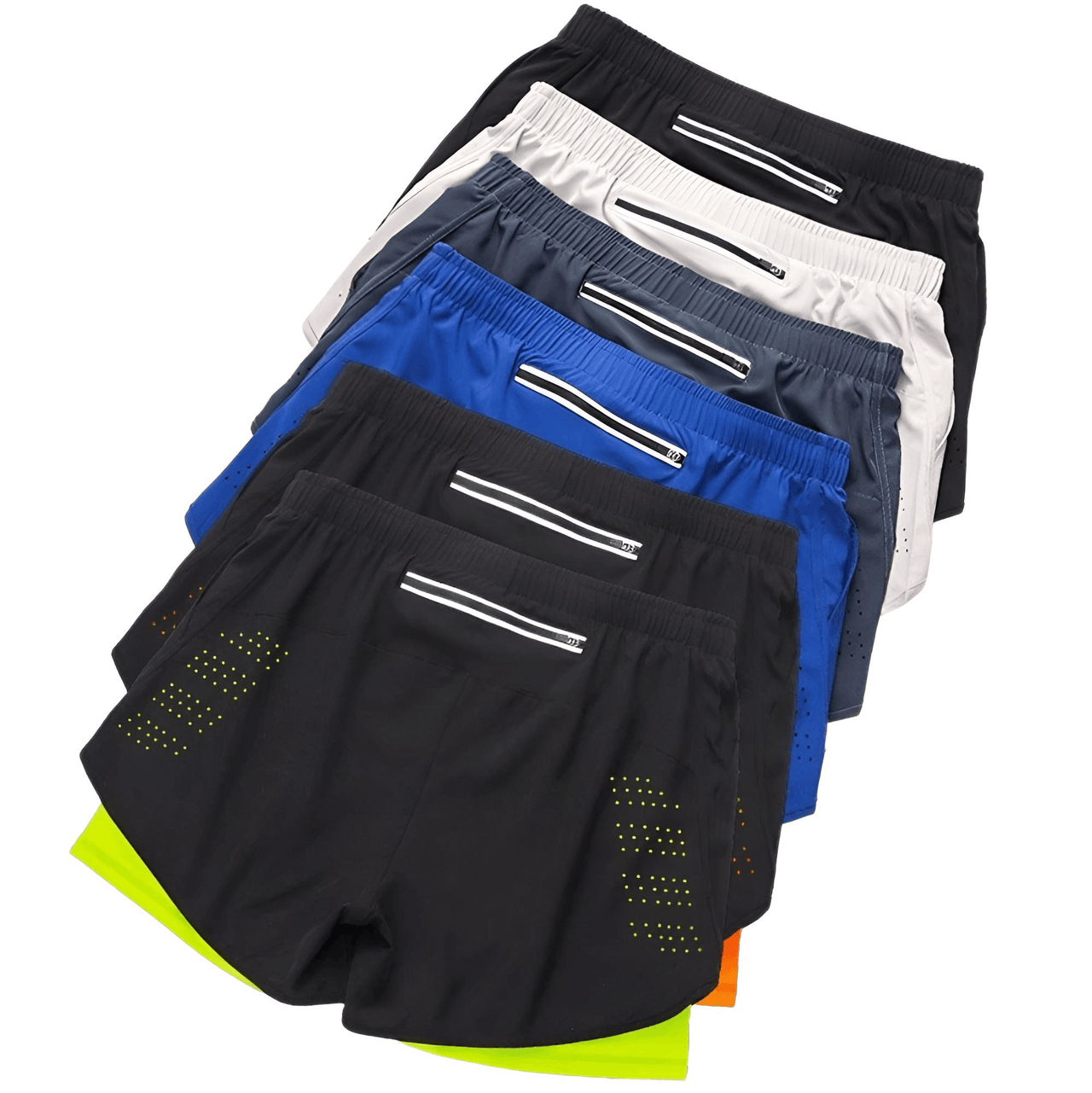 Men's Running Shorts Quick-Drying Fitness Double Layer Shorts Men's New Sport Workout Training Bodybuilding Shorts, Drestiny, Shorts, S, M, L, XL, XXL, United States, Canada, Australia, Gender_Men, New Zealand, United Kingdom, UK, Blue-Grey, White, Black, Fluorescent Green, Fluorescent Blue, Army Green, Brown, Sky Blue, Dark Pink, Purple, Orange, running shorts for men, men's athletic shorts, men's running shorts with pockets, running shorts men, men's gym shorts, 2 n 1 running shorts men, shopdrestiny.com
