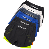 Thumbnail for Men's Running Shorts Quick-Drying Fitness Double Layer Shorts Men's New Sport Workout Training Bodybuilding Shorts, Drestiny, Shorts, S, M, L, XL, XXL, United States, Canada, Australia, Gender_Men, New Zealand, United Kingdom, UK, Blue-Grey, White, Black, Fluorescent Green, Fluorescent Blue, Army Green, Brown, Sky Blue, Dark Pink, Purple, Orange, running shorts for men, men's athletic shorts, men's running shorts with pockets, running shorts men, men's gym shorts, 2 n 1 running shorts men, shopdrestiny.com