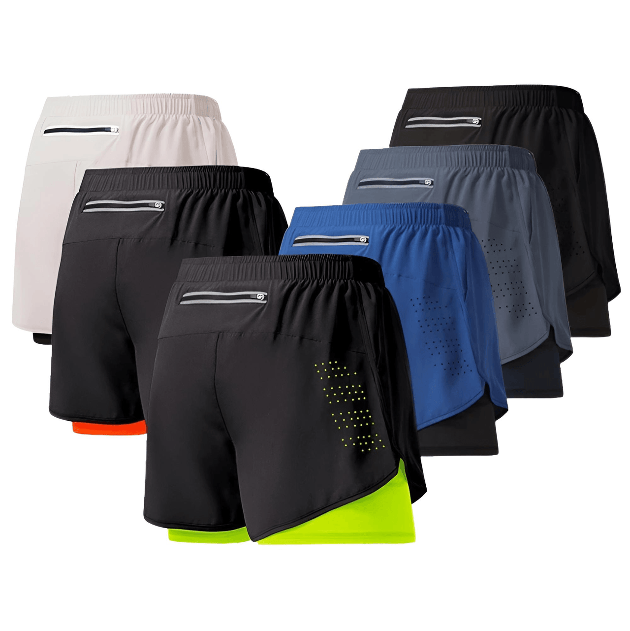 Men's Running Shorts Quick-Drying Fitness Double Layer Shorts Men's New Sport Workout Training Bodybuilding Shorts, Drestiny, Shorts, S, M, L, XL, XXL, United States, Canada, Australia, Gender_Men, New Zealand, United Kingdom, UK, Blue-Grey, White, Black, Fluorescent Green, Fluorescent Blue, Army Green, Brown, Sky Blue, Dark Pink, Purple, Orange, running shorts for men, men's athletic shorts, men's running shorts with pockets, running shorts men, men's gym shorts, 2 n 1 running shorts men, shopdrestiny.com